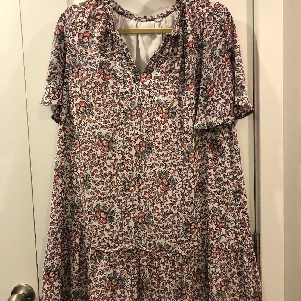 LOFT Paisley Shift Dress